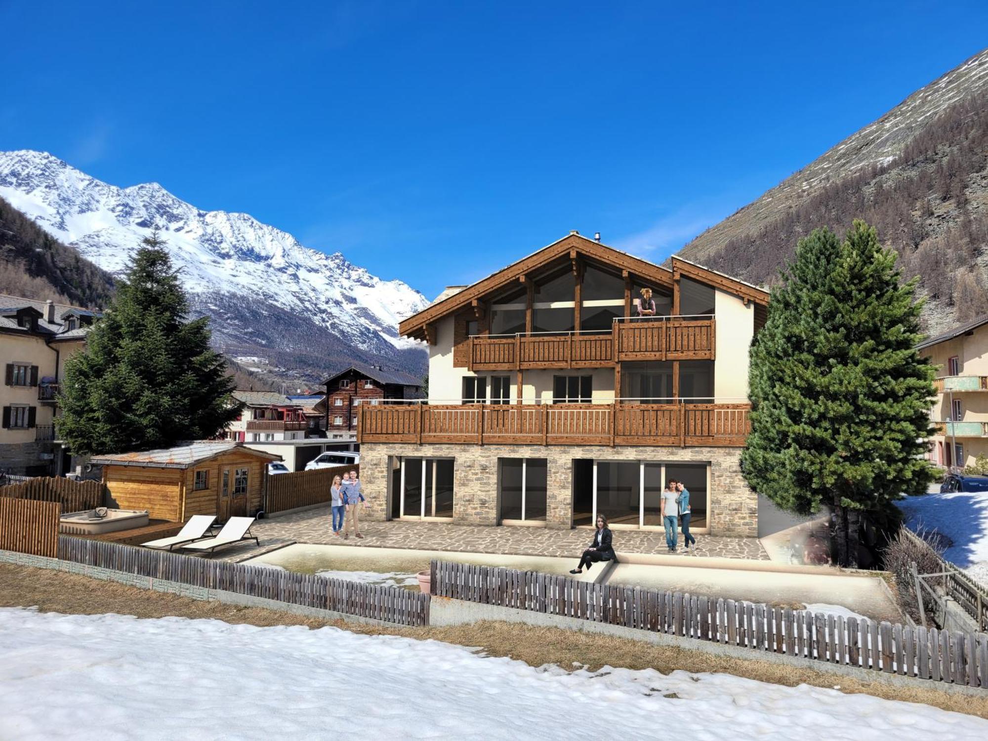 Chalet Wiesengrund Edelweiss 6P Saas-Almagell Eksteriør billede